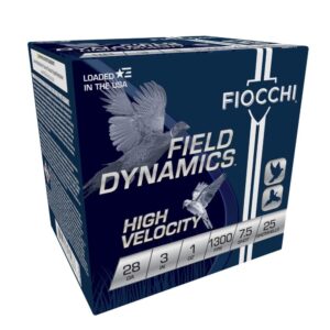 Fiocchi High Velocity Shotshells 28 ga 3" 1 oz 1300 fps #7.5 25-ct