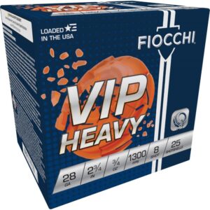 Fiocchi Exacta VIP Shotshells 28ga 2-3-4" 3-4oz 1300 fps #8 25-ct