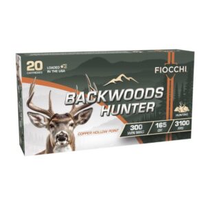 Fiocchi Backwoods Hunter Rifle Hunter .300 Win Mag 165gr CHP 3100 fps 20-ct