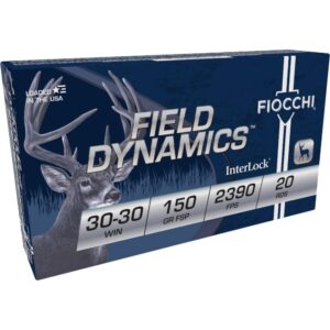 Fiocchi Field Dynamics FSP Rifle Ammunition 30-30 Win 150gr 2390 FPS 20-ct