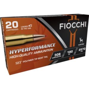 Fiocchi Hyperformance Hunt Rifle Ammunition .308 Win 180 gr SST 2570 fps 20-ct