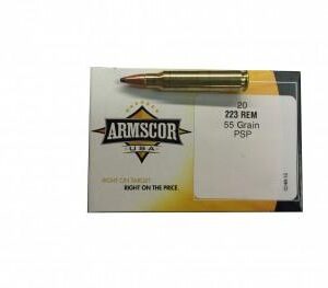 Armscor Rifle Ammunition .223 Rem 55 gr PSP 3050 fps 20-ct