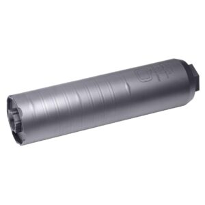 Q Trash Panda Quick Attach Suppressor 7.62mm Titanium 5-8x24  5.7" Length Bead Blast Finish Cherry Bomb Mount