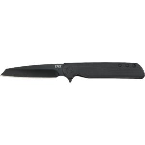 CRKT LCK + Tanto Blackout Folding Knife Assisted Opening 3 1-4" Blade Black
