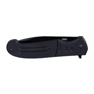 CRKT Ignitor Assisted Folding Knife 3-1-2" Drop Point Blade Black with Veff Serrations