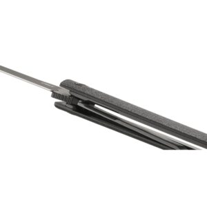 CRKT CEO Flipper Folding Knife 3-3-8" Straight Back Blade Black