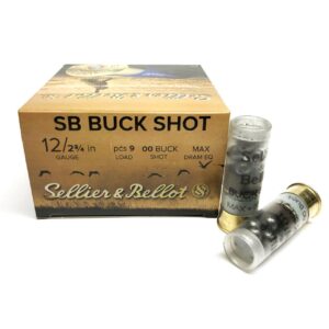 Sellier & Bellot Shotshells 12 ga 2-3-4" 9 plts 1214 fps #00 25-ct