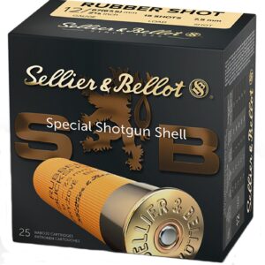 Sellier & Bellot Shotgun Ammunition 12 ga 2 5-8"  15 plts Rubber  - 25-box