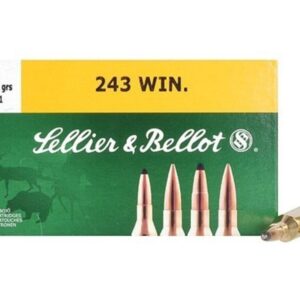 Sellier & Bellot Rifle Ammunition .243 Win 100 gr SP 2854 fps - 20-box