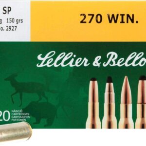 Sellier & Bellot Rifle Ammunition .270 Win 150 gr SP 2625 fps - 20-box