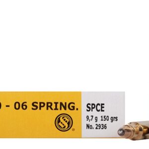 Sellier & Bellot Rifle Ammunition .30-06 Sprg 150 gr SPCE 850 fps - 20-box