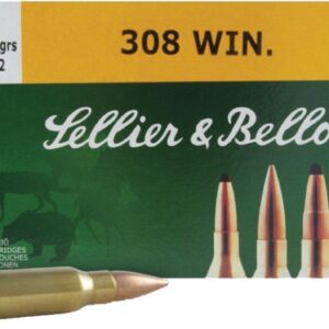 Sellier & Bellot Rifle Ammunition .308 Win 180 gr FMJ  - 20-box