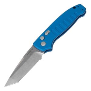 Hogue Ballista I Automatic Folder Knife 3 1-2" Tanto Blade Blue