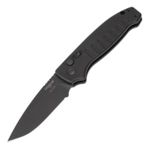 Hogue Ballista I Automatic Folder Knife 3 1-2" Drop Point Blade Black