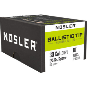 Nosler Ballistic Tip Hunting Bullets .30 Cal. 125 Gr. Spitzer Point 50 Pk.