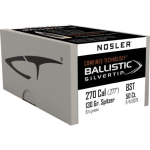 Nosler Ballistic Silvertip Hunting Bullets .270 Cal. 130 Gr. Spitzer Point 50 Pk.