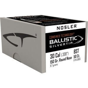 Nosler Ballistic Silvertip Hunting Bullets .30 Cal. 150 Gr. Round Nose 50 Pk.