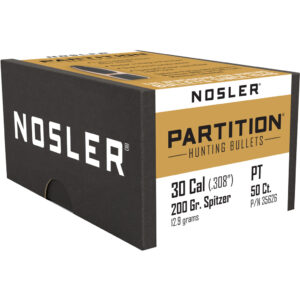 Nosler Partition Bullets .30 Cal. 200 Gr. Spitzer Point 50 Pk.