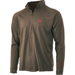 Badlands Pecora Midweight Merino 1-4 Zip Mud Small
