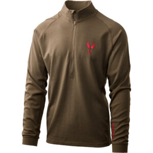 Badlands Pecora Heavyweight Merino 1-4 Zip Mud Medium
