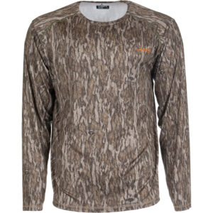 Habit Men's Siesta Cape Long Sleeve Perf Tee Xl-mossy Oak New Bottomland