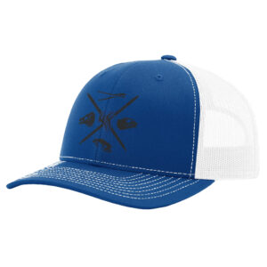 Fin Finder Skulls Mesh Hat Blue-white