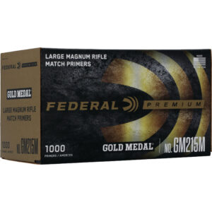 Federal Premium Gold Medal Rifle Primers Large Mag 1000 Ct. Haz