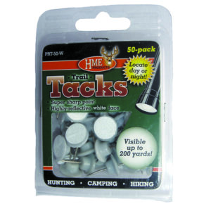 Hme Plastic Reflective Tacks White 50 Pk.