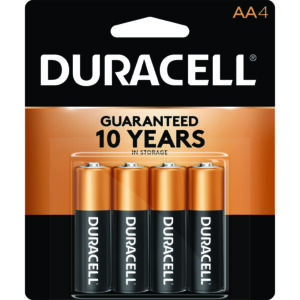Duracell Coppertop Batteries Aa 4 Pk.