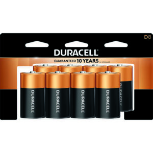 Duracell Coppertop Batteries D 8 Pk.