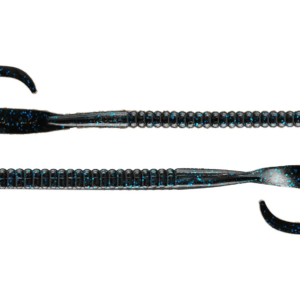 Berkley PowerBait Power Worms 12in Black-BlueFlake 5ct