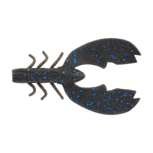 Berkley PowerBait MaxScent Chigger Craw 4in Black Blue Fleck 7ct