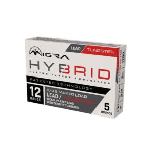 Migra Hybrid HD Tungsten-Nickel Plated Lead Stack Shotshells 12ga 3" 2oz 1100 fps #5 & #9 5-ct