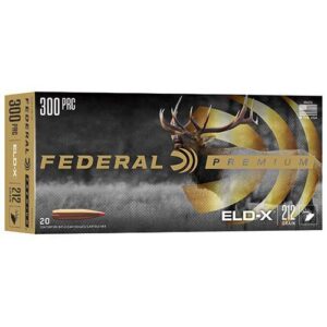 Federal Premium ELD-X Rifle Ammunition 300 PRC 212gr PT 2860 fps 20-ct
