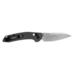 Kershaw Duster Folding Knife 2-9-10" Modified Sheepsfoot Blade Grey