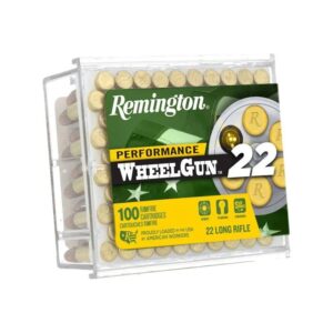 Remington Performance Wheelgun 22 Subsonic Rimfire Ammunition .22 LR 39gr Solid 770 fps 100-ct