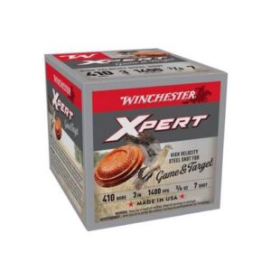 Winchester Xpert Steel Shotshells 410 ga 3" 3-8 oz 1400 fps #7 25-ct