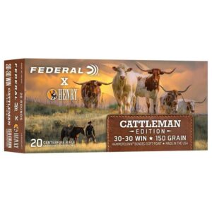 Federal x Henry Cattleman Edition rifle Ammunition 30-30 Win 150gr SP 2390 fps 20-ct