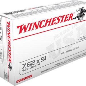 Winchester USA Rifle Ammunition 7.62 Nato 147 gr FMJ  - 20-box
