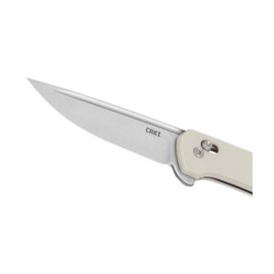 CRKT Q Compact Folding Knife 3" Drop Point Blade Sand