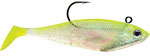 Storm WildEye Swim Shad 6" 3ct Shiner Chartreuse Silve